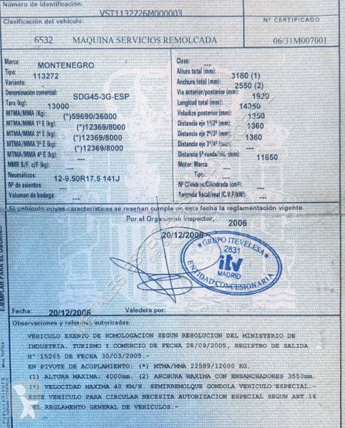 Semiremorca Montenegro SDG45-3G ESP