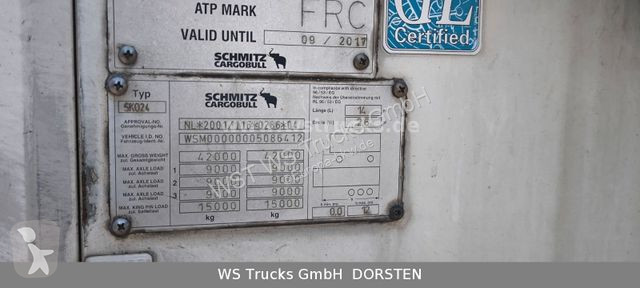 Semitrailer Schmitz Cargobull 24 Kühlauflieger...