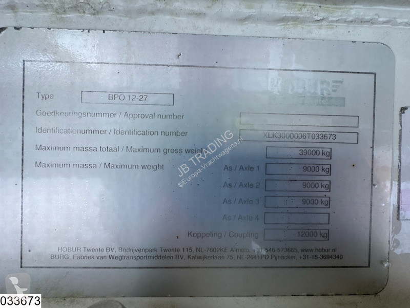 نصف مقطورة Burg Gas 50600 Liter, LPG GPL gas...