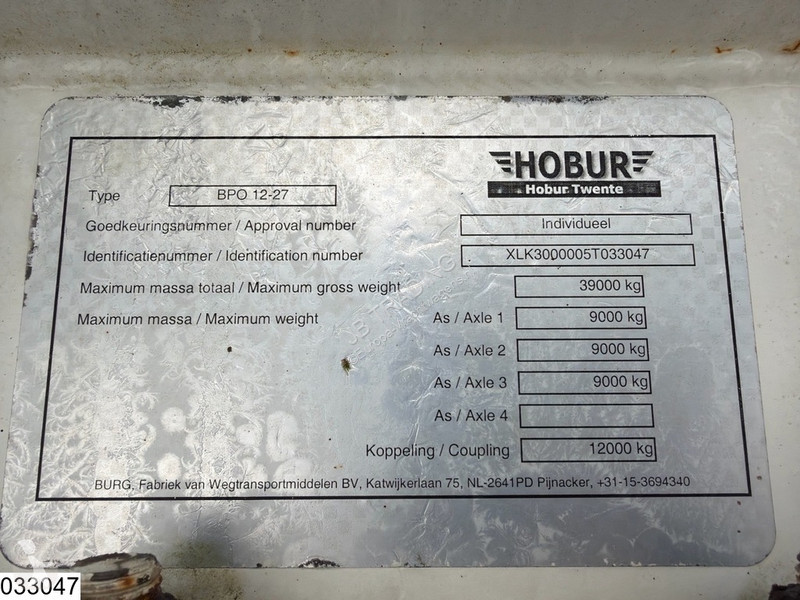 Semi remorque Burg Gas 50600 Liter, LPG GPL gas...