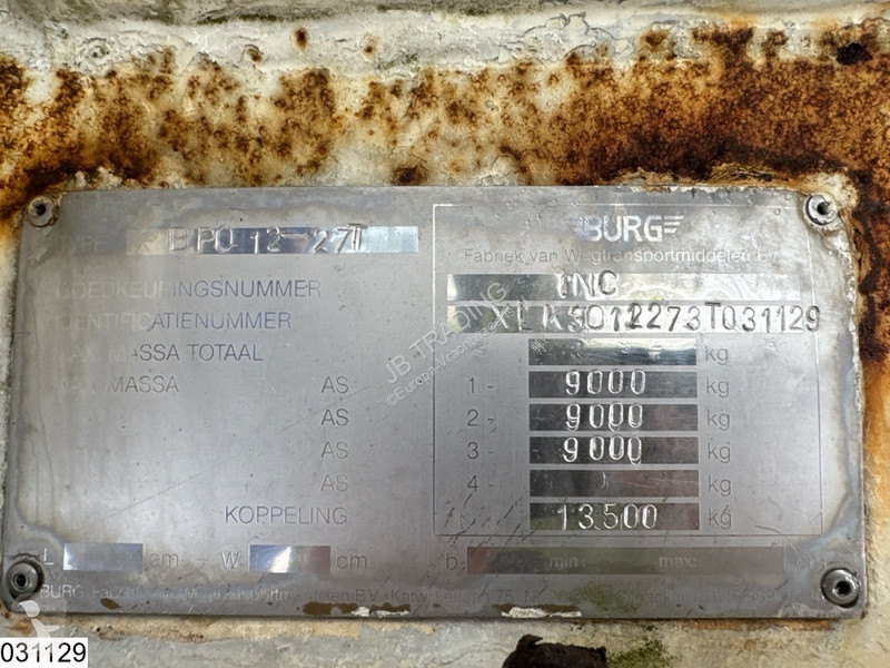 نصف مقطورة Burg Gas 50000 Liter, LPG GPL gas...