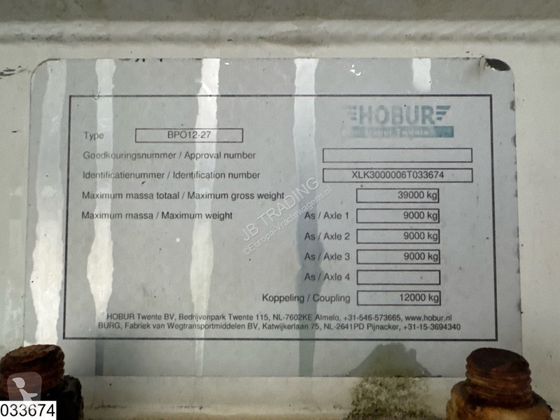 نصف مقطورة Burg Gas 50600 Liter, LPG GPL gas...