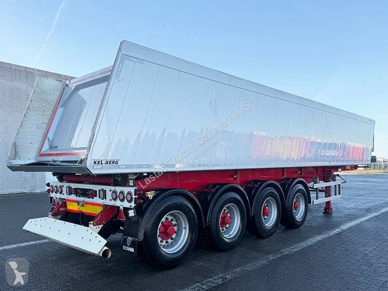 Semi remorque Kel-Berg Tipper / Alukastenmulde...