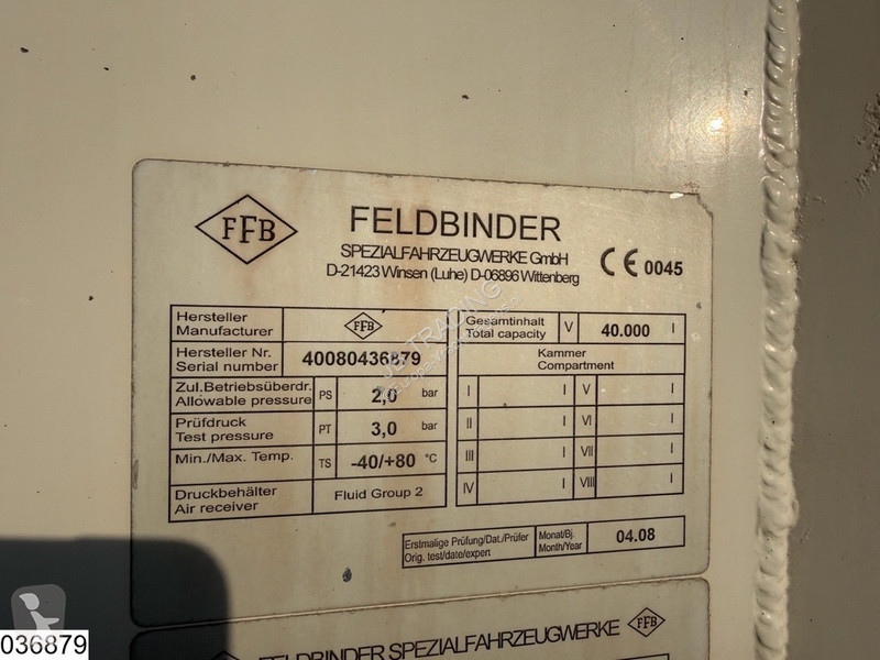 Návěs Feldbinder Silo 40. 000 Liter, 1 Comp