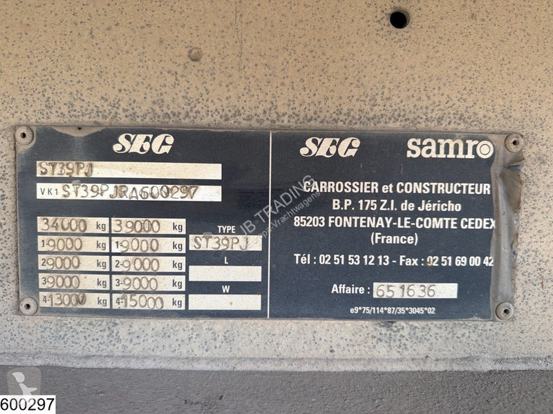 نصف مقطورة Samro gesloten bak