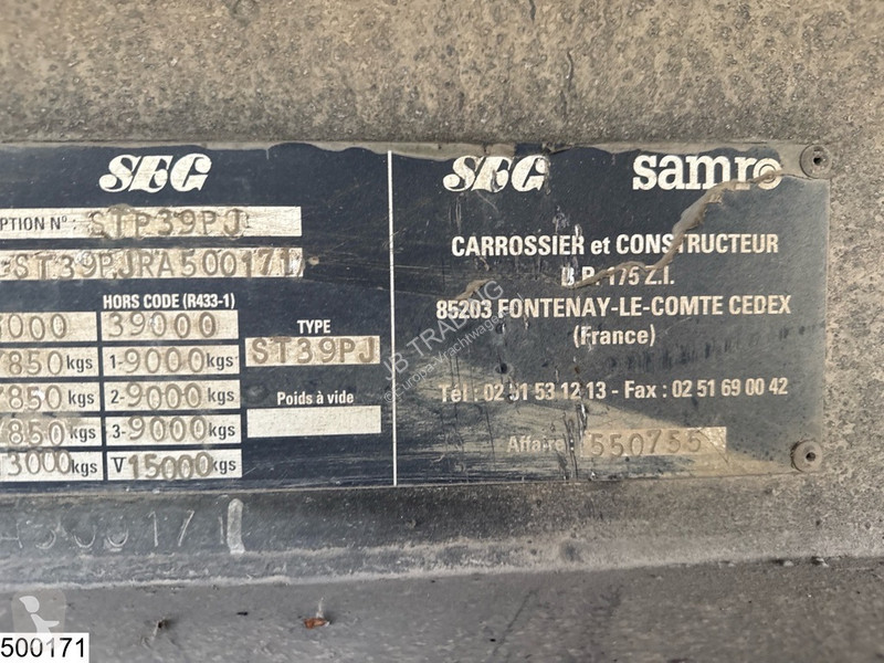 نصف مقطورة Samro gesloten bak