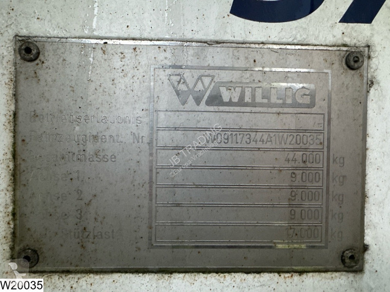 نصف مقطورة Willig Fuel 47.800 Liter, 6 Comp,...