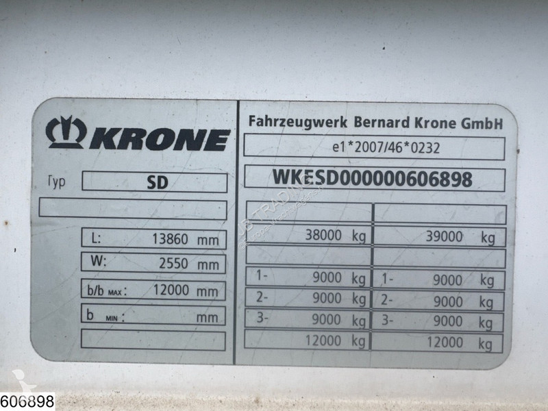 Semi remorque Krone Tautliner