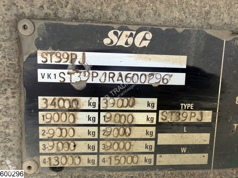 نصف مقطورة Samro gesloten bak SAMRO ST39PJ