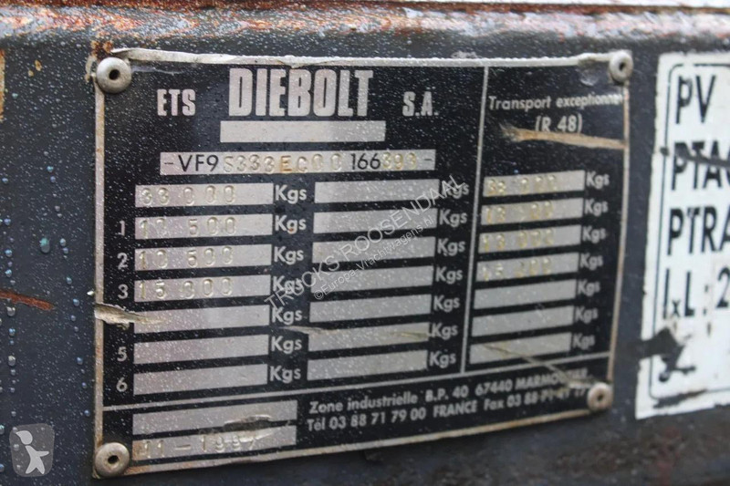 نصف مقطورة Diebolt 2 AXEL BPW wood