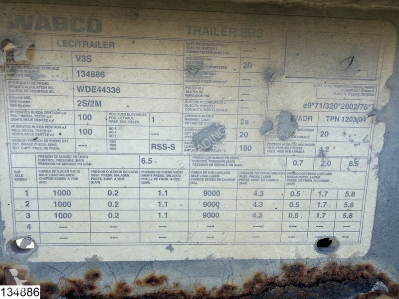 Semirimorchio Lecitrailer kipper