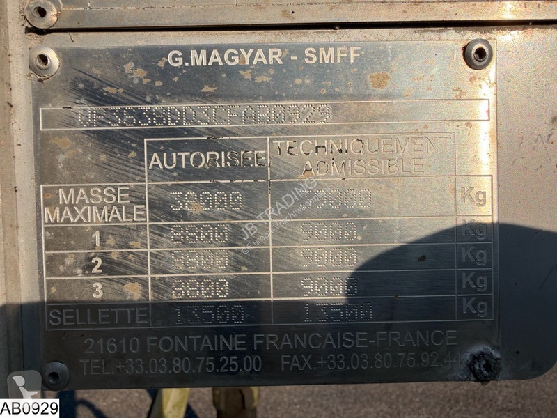 Oplegger Magyar Bitum 33.330 Liter, 1 Compartiment