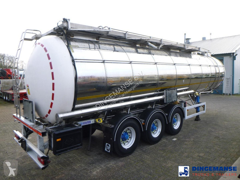 Semi remorque Feldbinder Chemical tank inox...