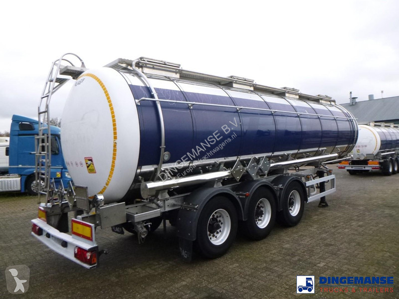 نصف مقطورة Burg Chemical tank inox L4BH 30 m3 /...
