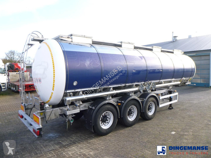 نصف مقطورة Burg Chemical tank inox L4BH 30 m3 /...