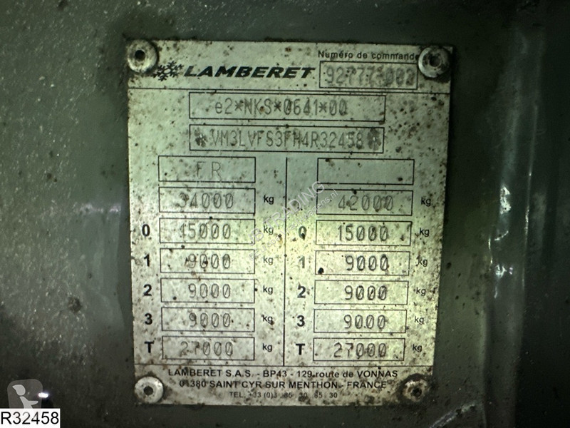 نصف مقطورة Lamberet Koel vries Carrier Vector...