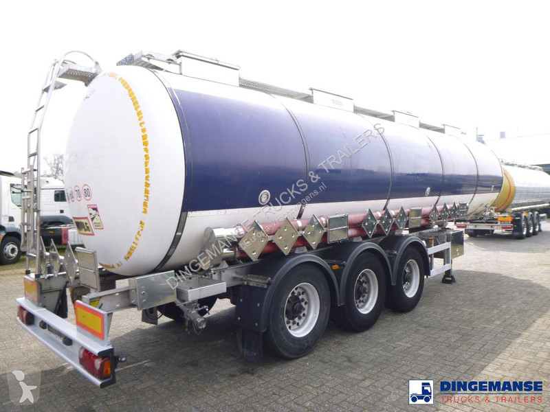 نصف مقطورة Burg Chemical tank inox L4BH 32.5 m3...