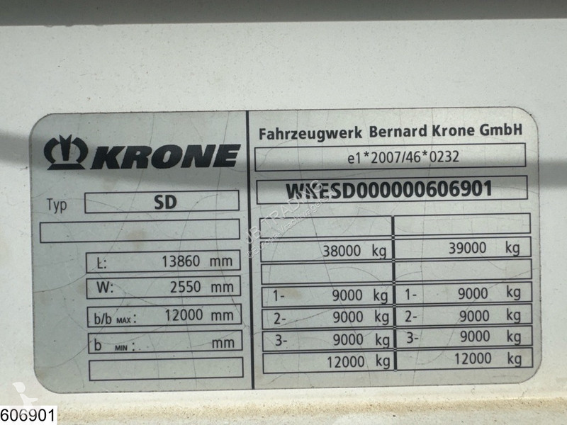 نصف مقطورة Krone Tautliner
