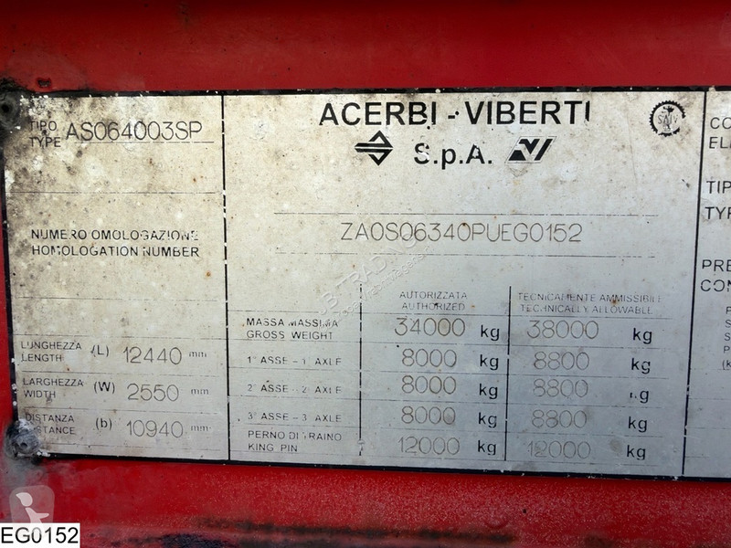 نصف مقطورة Acerbi Gas 50420 Liter, LPG GPL gas...
