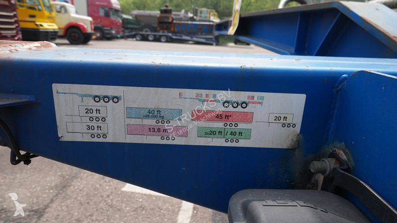 نصف مقطورة Pacton 3 axle container chassis...