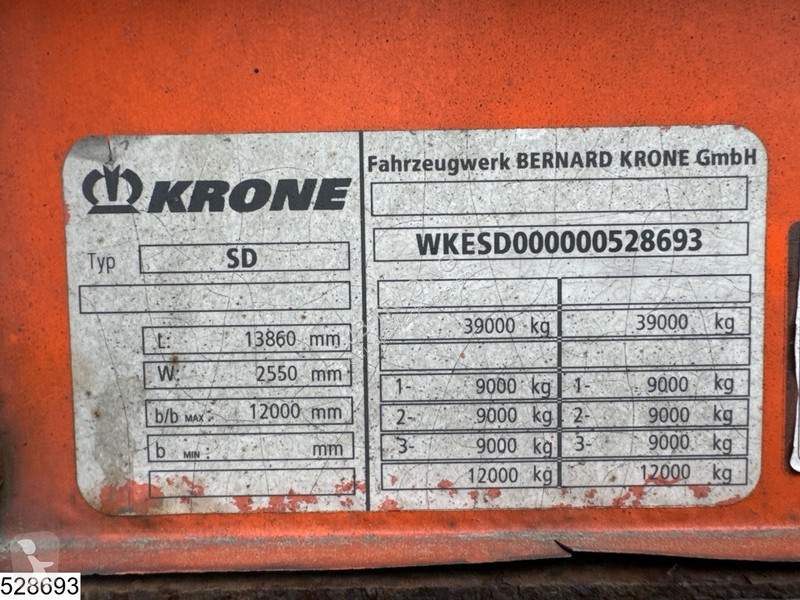 نصف مقطورة Krone open laadbak