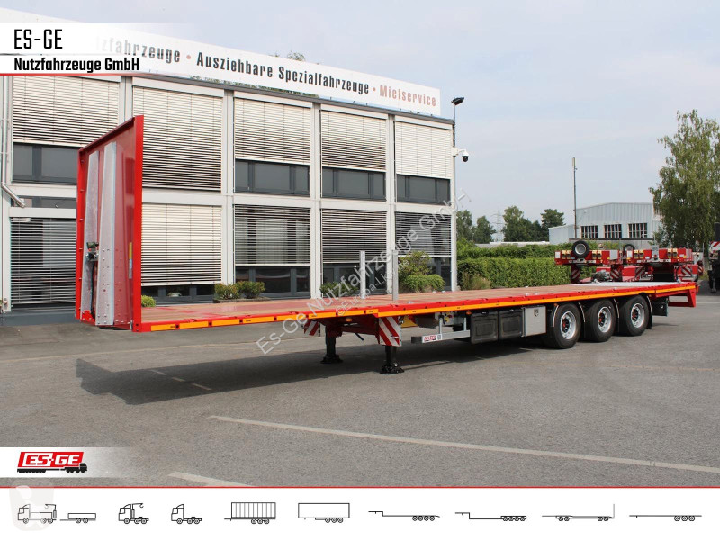 نصف مقطورة ES-GE 3-Achs Megatrailer, hydr....