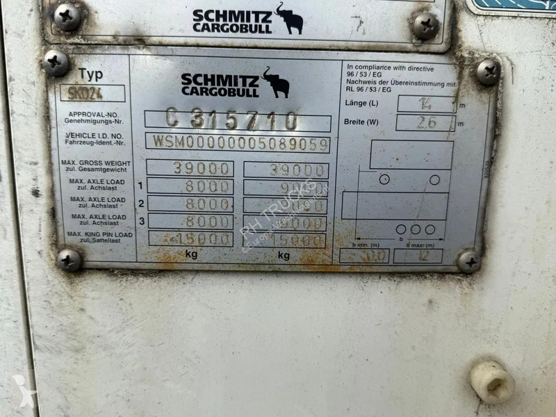 Oplegger Schmitz Cargobull 3 AXLE 20 X CARRIER...