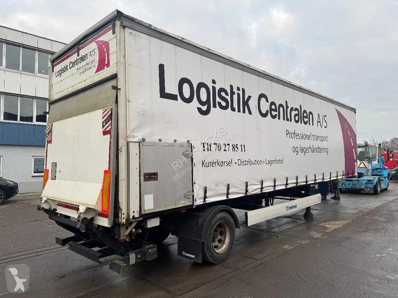 نصف مقطورة Krone SE 1 AXLE - SLIDING ROOF BÄR...