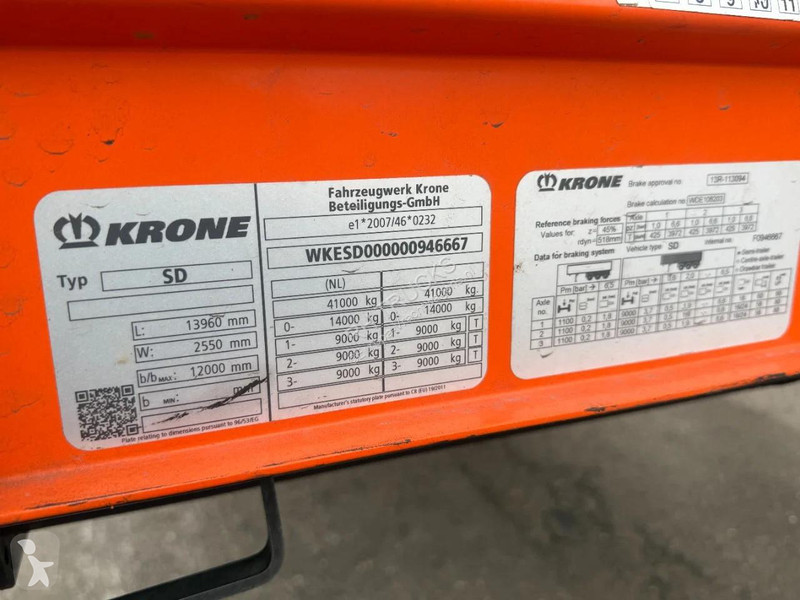 Oplegger Krone 3AS SCHUIFZEIL + SLIDING ROOF