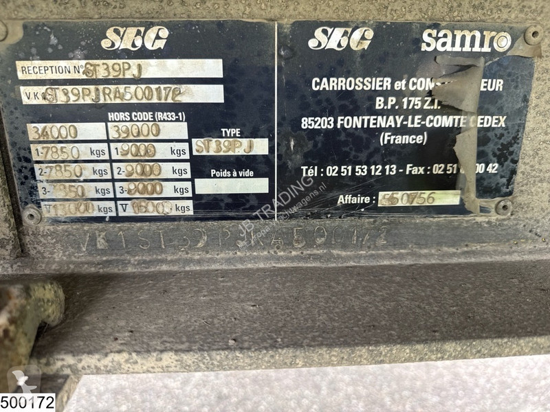 نصف مقطورة Samro gesloten bak
