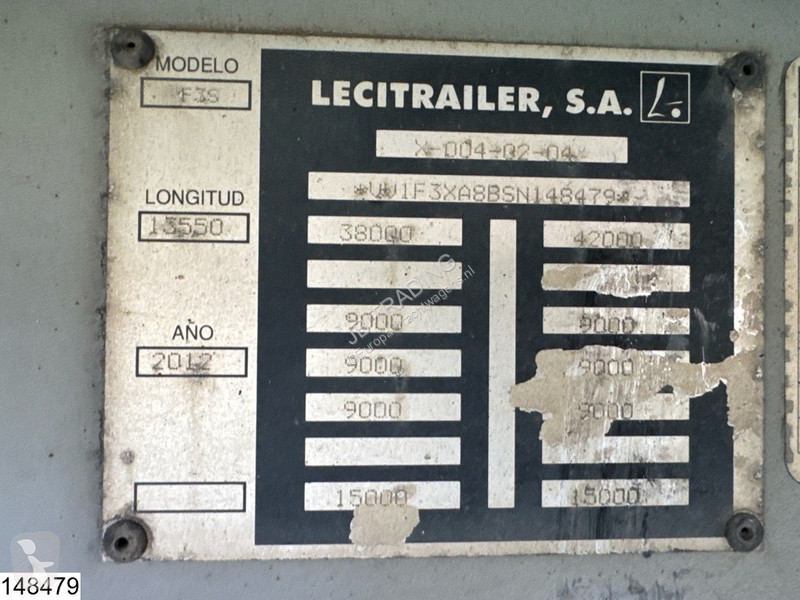نصف مقطورة Lecitrailer Koel vries