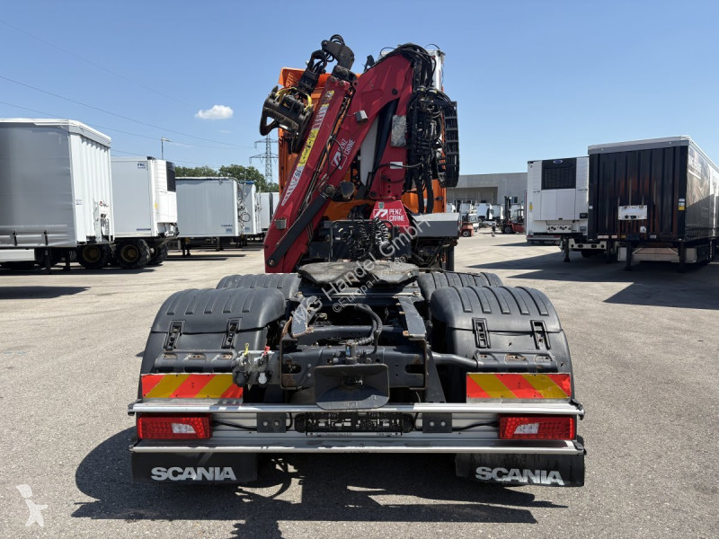 جرار Scania R650 V8, 6x2, E6, Leder, Penz-Crane...