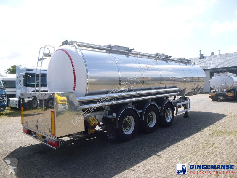 نصف مقطورة Van Hool Food tank inox 28.5 m3 / 3...