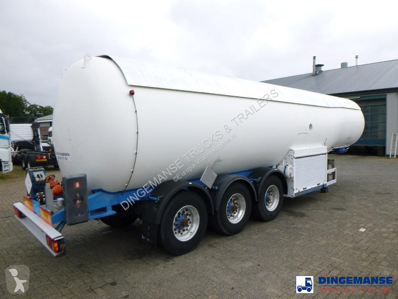 Oplegger  Gas tank steel 46.9 m3 / 1 comp + pump