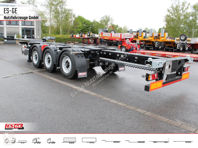 نصف مقطورة Kögel PORT 45 TRIPLEX Containerchassis