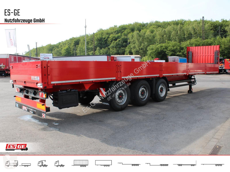Semirimorchio Kögel 3-Achs-Mega Chassis, Bordwände