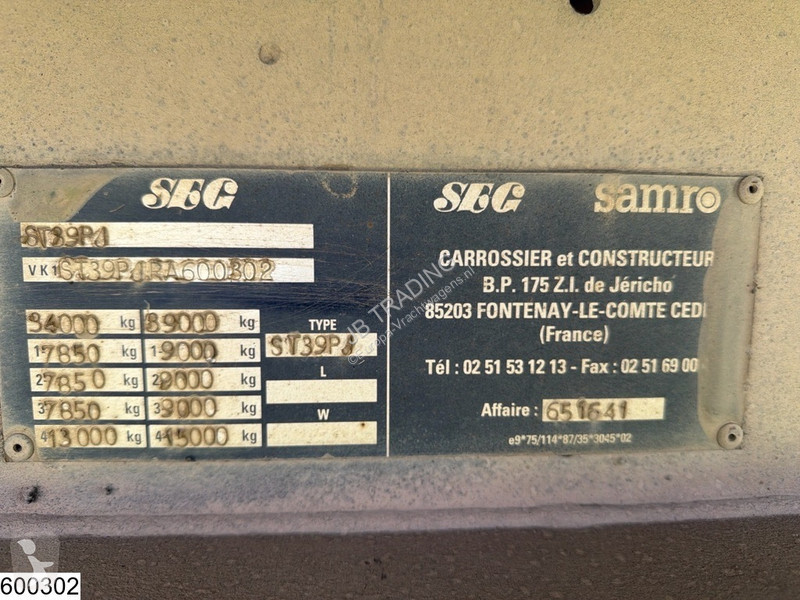 نصف مقطورة Samro gesloten bak