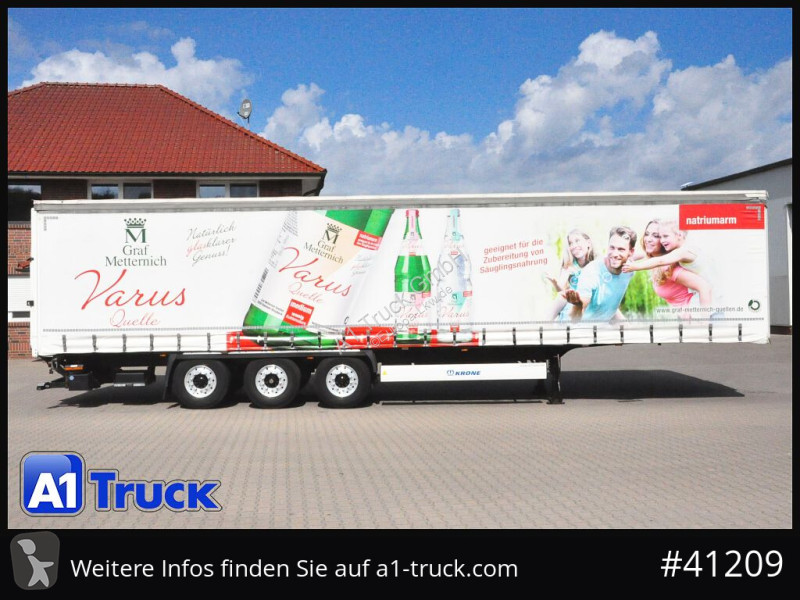 Semitrailer Krone SD, Getränke, Safe Curtain,...