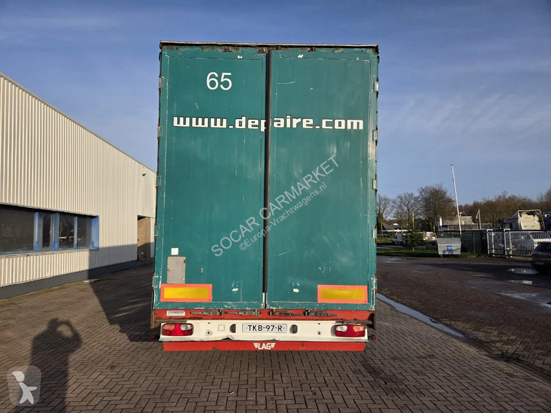 نصف مقطورة LAG 3 axle curtain trailers saf axles