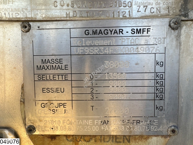 Semiremorca Magyar Bitum ADR, Bitum, 30.000 L