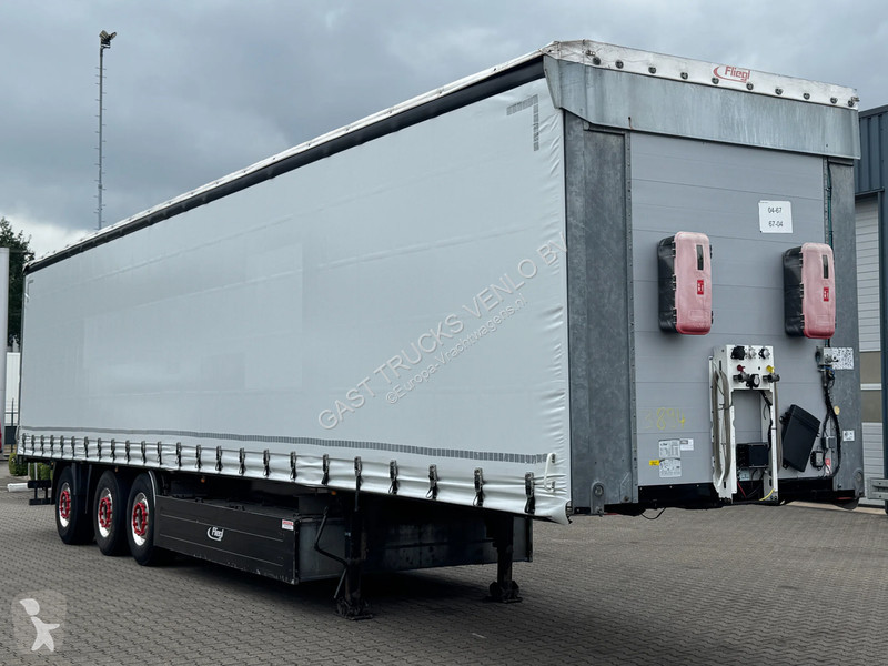 نصف مقطورة Fliegl Schuifzeil - Dak / Stuur-as /...