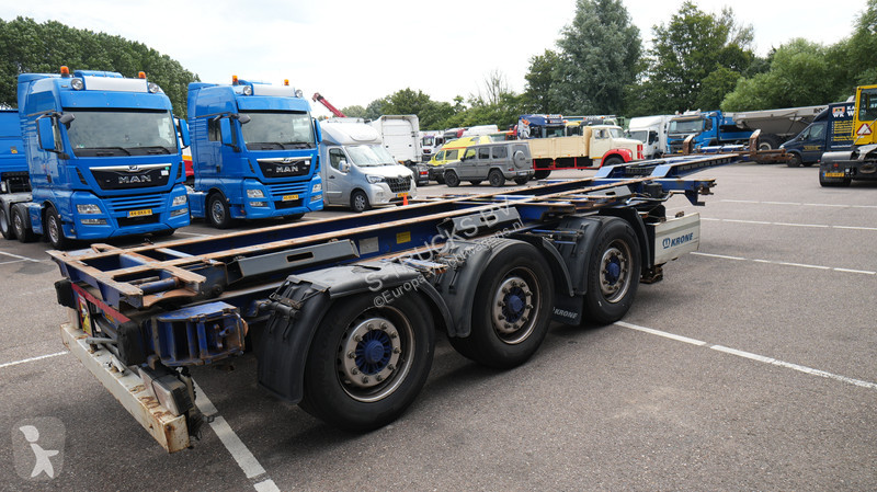Semi remorque Krone 3 axle container chassis...