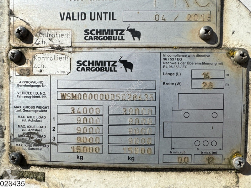 Schmitz Cargobull Koel vries Carrier maxima...