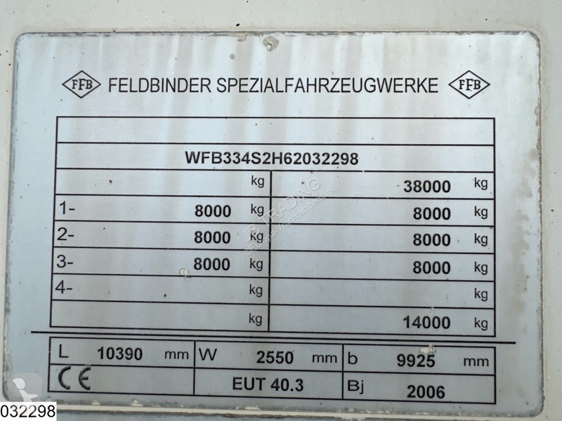 Návěs Feldbinder Silo 40.000 L, 1 Comp