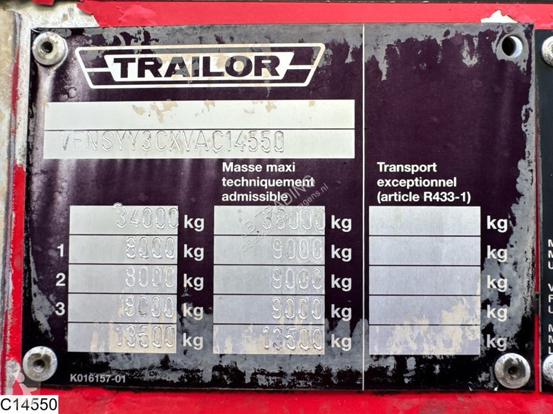 Semirremolque Trailor Fuel 39.990 L, 9 Comp