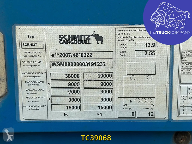 Návěs Schmitz Cargobull PLSC Curtainsides