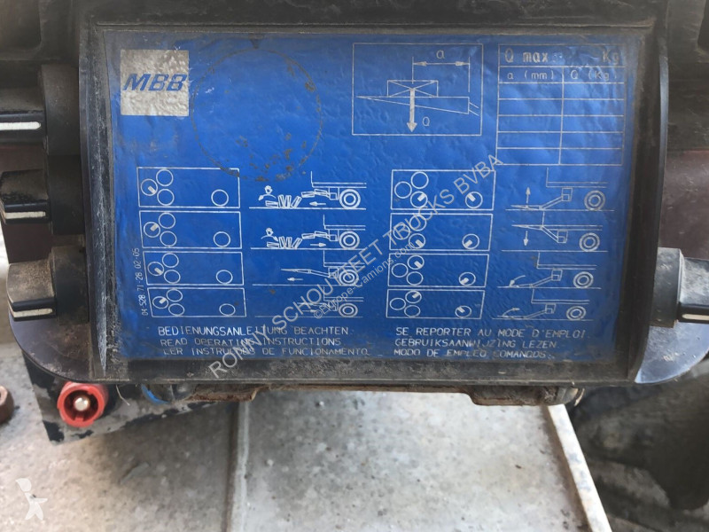 Semiremorca  MBB 1500KUZF Ladebordwand...
