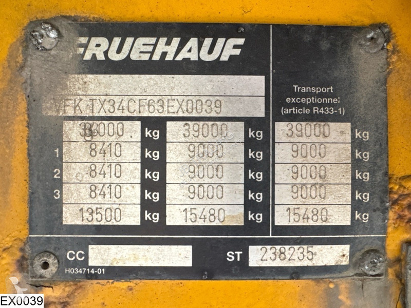 Полуремарке Fruehauf Tautliner