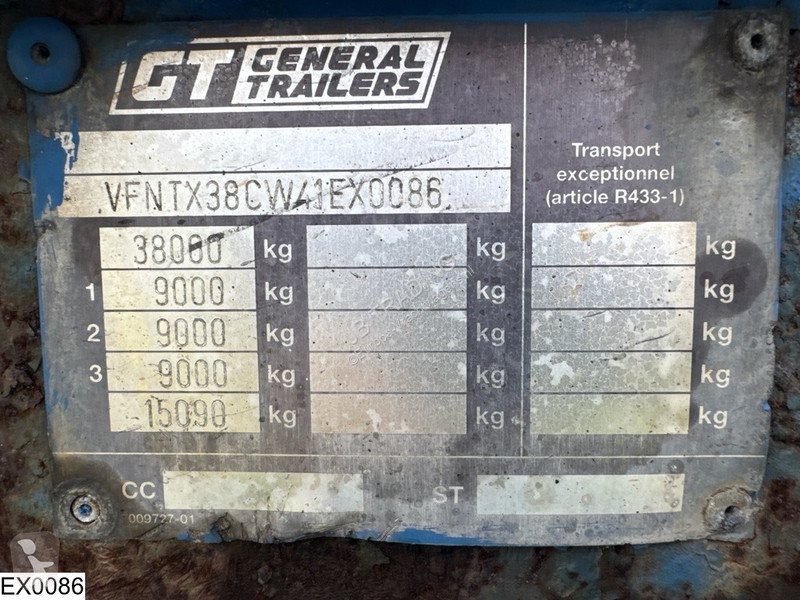 Oplegger Trailor Container ADR, 20 ft