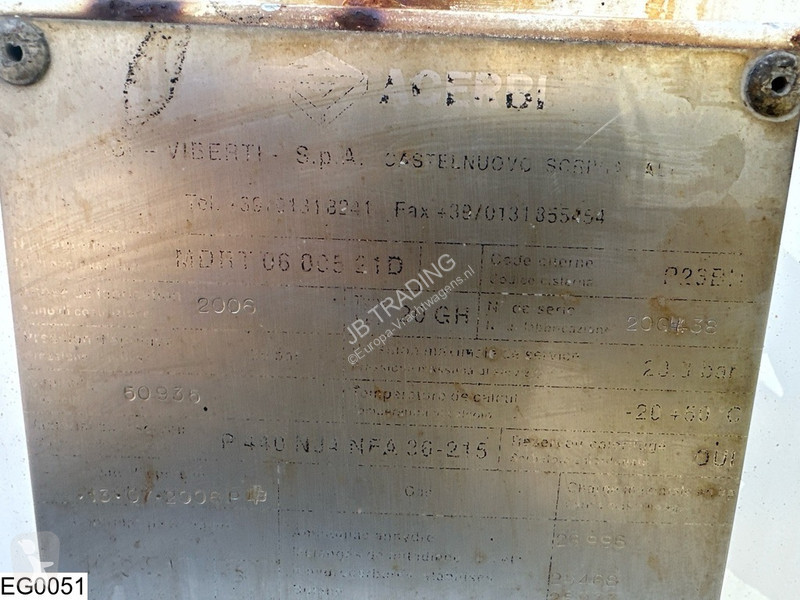 نصف مقطورة Acerbi Gas 50935 Liter, LPG GPL gas...